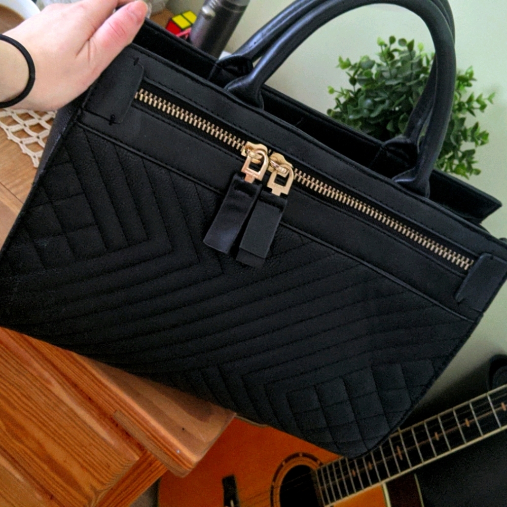 Black European Handbag.
